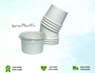 Tô Giấy Trắng 9oz (300ml)